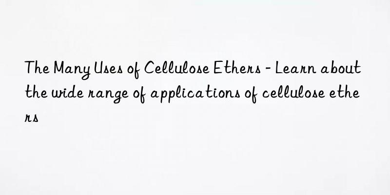 The Many Uses of Cellulose Ethers - Learn about the wide range of applications of cellulose ethers