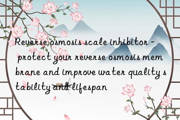 Reverse osmosis scale inhibitor - protect your reverse osmosis membrane and improve water quality stability and lifespan