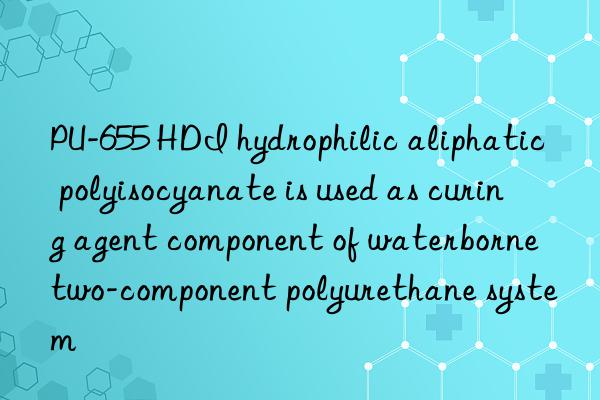 PU-655 HDI hydrophilic aliphatic polyisocyanate is used as curing agent component of waterborne two-component polyurethane system