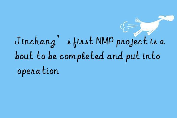 Jinchang’s first NMP project is about to be completed and put into operation