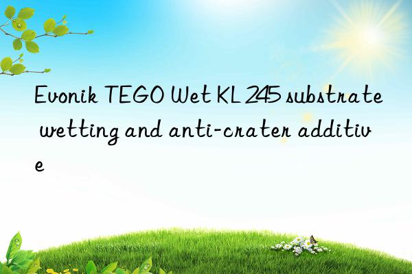 Evonik TEGO Wet KL 245 substrate wetting and anti-crater additive