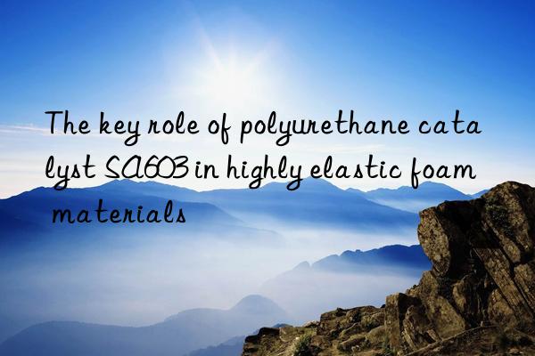 The key role of polyurethane catalyst SA603 in highly elastic foam materials