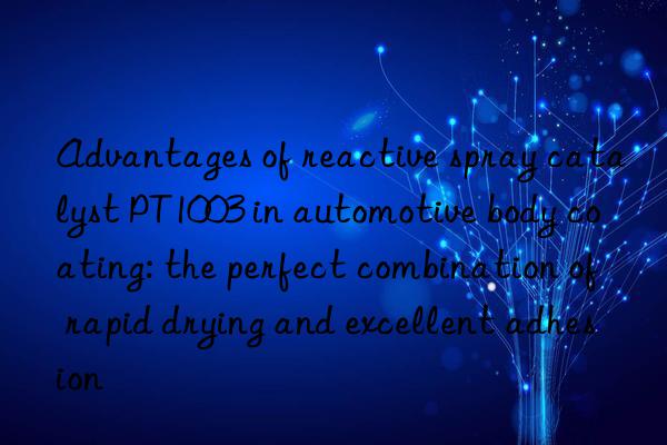 Advantages of reactive spray catalyst PT1003 in automotive body coating: the perfect combination of rapid drying and excellent adhesion