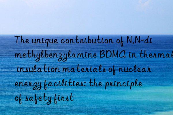 The unique contribution of N,N-dimethylbenzylamine BDMA in thermal insulation materials of nuclear energy facilities: the principle of safety first