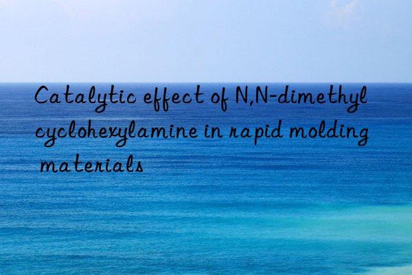 Catalytic effect of N,N-dimethylcyclohexylamine in rapid molding materials