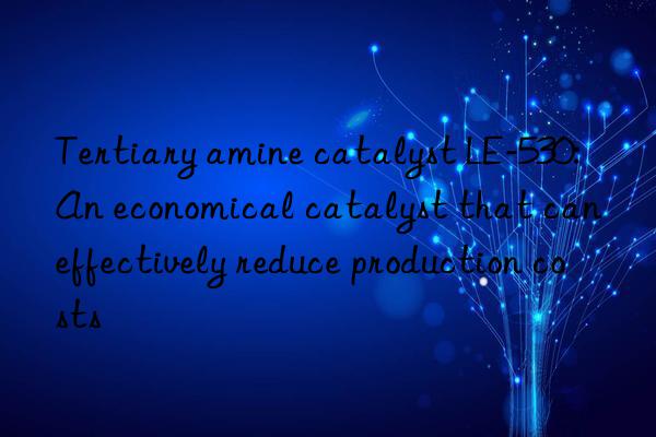 Tertiary amine catalyst LE-530: An economical catalyst that can effectively reduce production costs