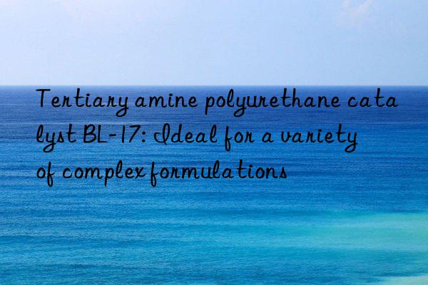 Tertiary amine polyurethane catalyst BL-17: Ideal for a variety of complex formulations