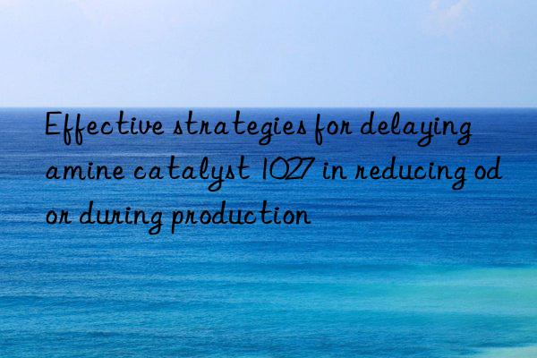 Effective strategies for delaying amine catalyst 1027 in reducing odor during production