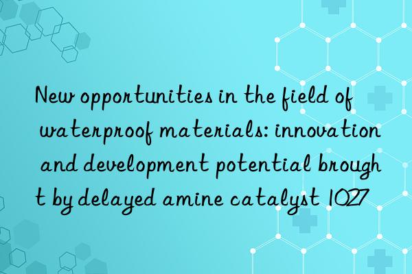 New opportunities in the field of waterproof materials: innovation and development potential brought by delayed amine catalyst 1027