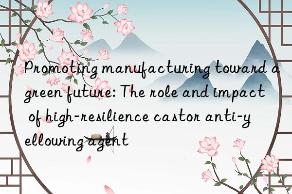 Promoting manufacturing toward a green future: The role and impact of high-resilience castor anti-yellowing agent