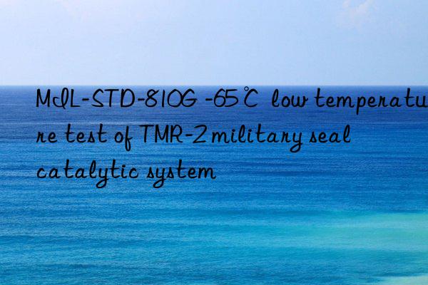 MIL-STD-810G -65℃ low temperature test of TMR-2 military seal catalytic system