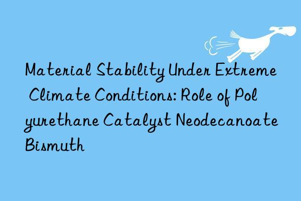 Material Stability Under Extreme Climate Conditions: Role of Polyurethane Catalyst Neodecanoate Bismuth