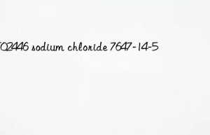 MT02446 sodium chloride 7647-14-5