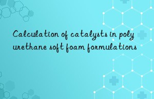 Calculation of catalysts in polyurethane soft foam formulations