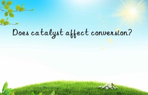 Does catalyst affect conversion?