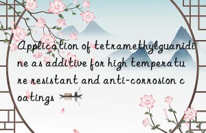 Application of tetramethylguanidine as additive for high temperature resistant and anti-corrosion coatings