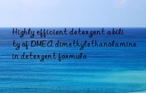 Highly efficient detergent ability of DMEA dimethylethanolamine in detergent formula