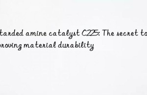 Retarded amine catalyst C225: The secret to improving material durability