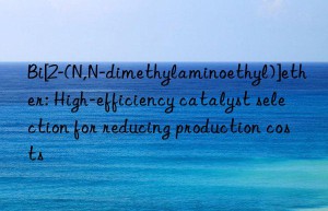 Bi[2-(N,N-dimethylaminoethyl)]ether: High-efficiency catalyst selection for reducing production costs