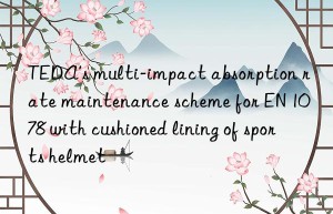 TEDA’s multi-impact absorption rate maintenance scheme for EN 1078 with cushioned lining of sports helmet