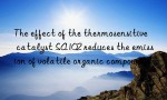 The effect of the thermosensitive catalyst SA102 reduces the emission of volatile organic compounds