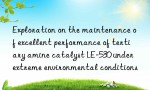 Exploration on the maintenance of excellent performance of tertiary amine catalyst LE-530 under extreme environmental conditions