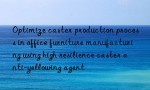 Optimize caster production process in office furniture manufacturing using high resilience caster anti-yellowing agent