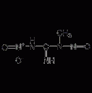 1-Methyl-3-nitro-1-guanidine nitrite structural formula