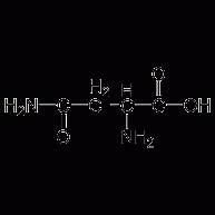 L-(+)-anhydrous asparagine structural formula