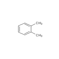 O-xylene structural formula