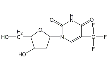 Trifluorothymidine structural formula