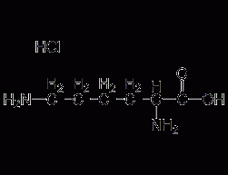 DL-lysine hydrochloride structural formula