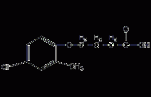 4-(4-chloro-2-methylphenoxy)butyric acid structural formula