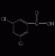 3,5-Dichlorobenzoic acid structural formula