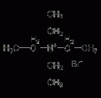 Tetraethylammonium bromide structural formula