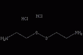 Cystamine dihydrochloride structural formula