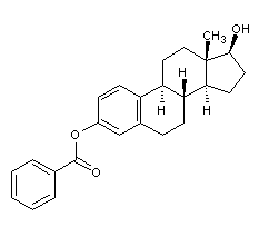 Estradiol benzoate structural formula