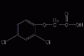 2,4-Dichlorophenoxyacetic acid structural formula