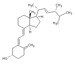 Ergocalciferol structural formula