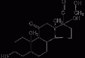 Tetrahydrocortisone structural formula