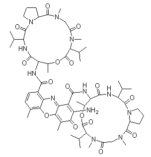 Actinomycin D structural formula