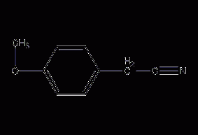 4-methoxyphenylacetonitrile structural formula