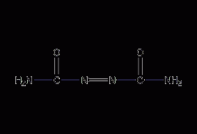 Azodicarbonamide structural formula