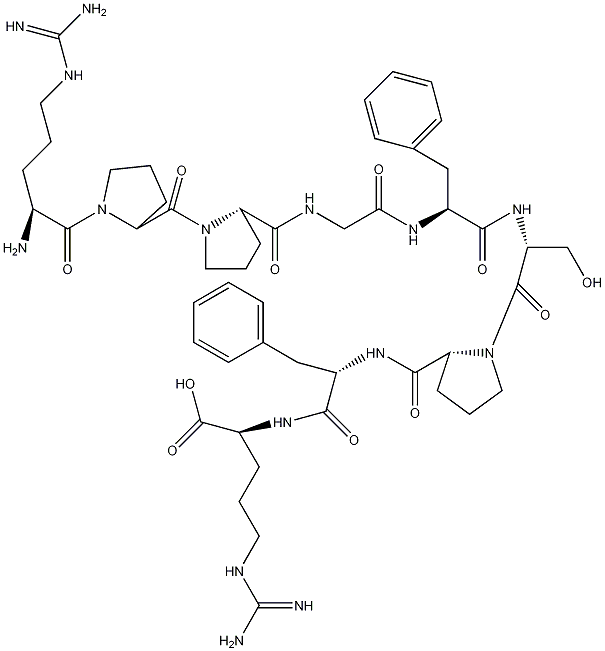 Bradykinin structural formula