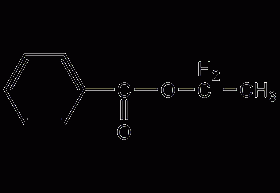 Ethyl benzoate structural formula