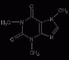 Caffeine structural formula