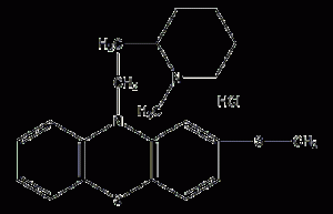 Thioridazine hydrochloride structural formula