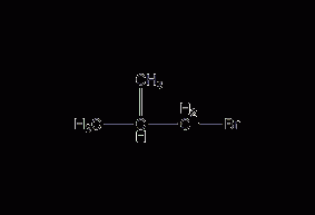 1-bromo-2-methylpropane structural formula