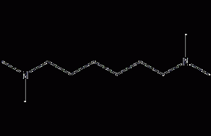 N,N,N',N'-tetramethyl-1,6-hexanediamine structural formula