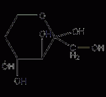 D-fructose structural formula